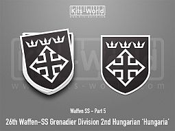 Kitsworld SAV Sticker - Waffen SS - 26th Waffen-SS Grenadier Division 2nd Hungarian ‘H 